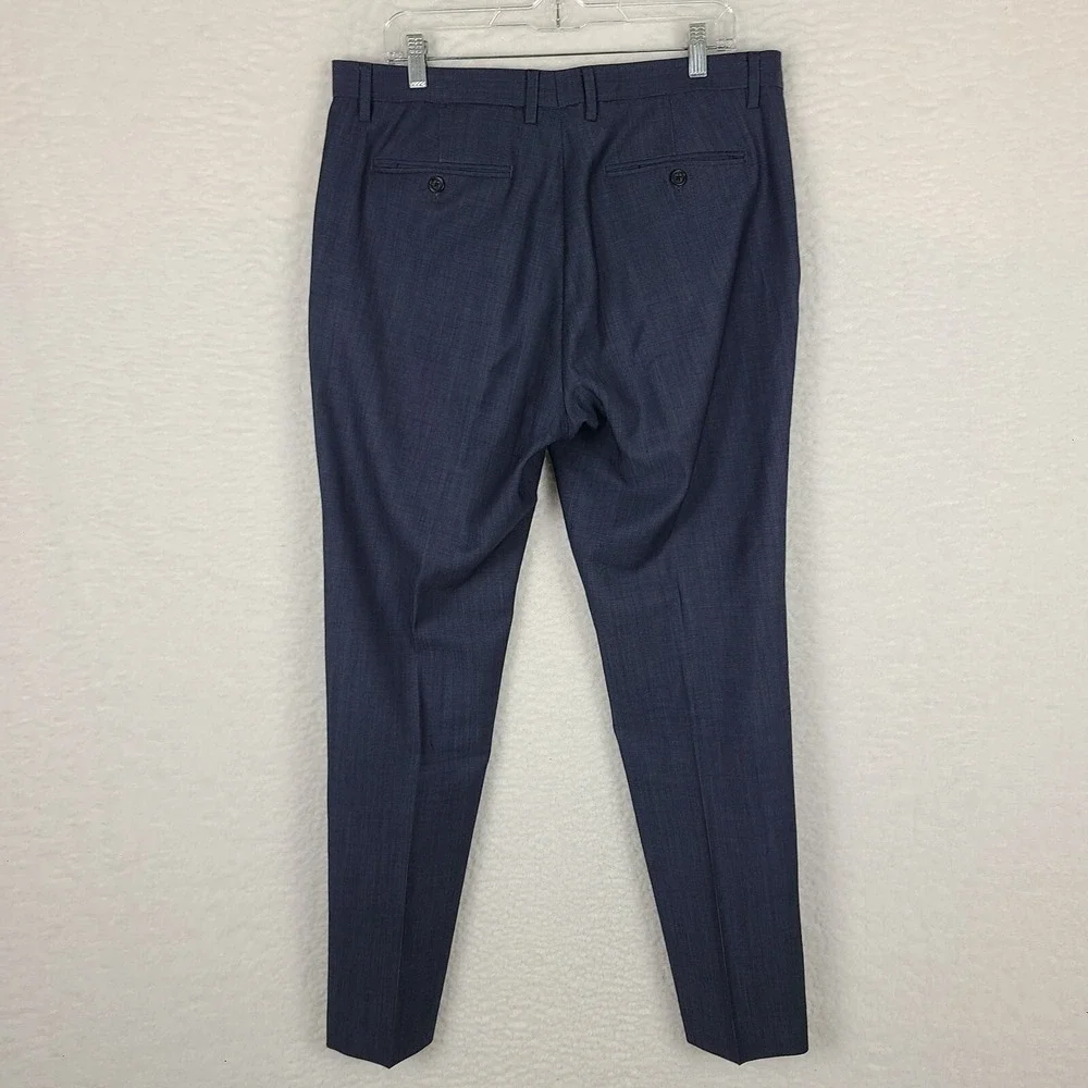 Banana Republic Dress Pants Mens 34‎ x 34 Navy Blue Modern Slim Trousers Slacks